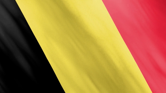 Animated Belgium Flag Waving in the Wind