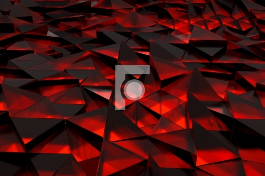 Abstract Futuristic Triangles Technology Background 3D Illustrat