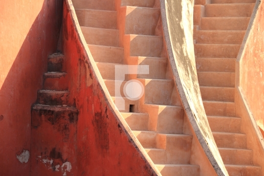Abstract stairs in Jantar Mantar, New Delhi, India