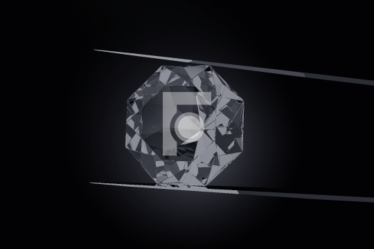 Beautiful Diamond in a Tweezers - Free 3D Render Illustration