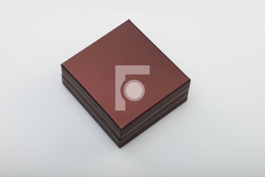 Blank Brown Box for Mockups on White Background