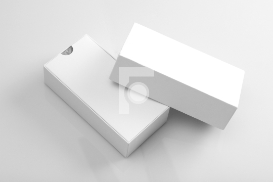 Blank Product Packaging Open Box For Mock ups