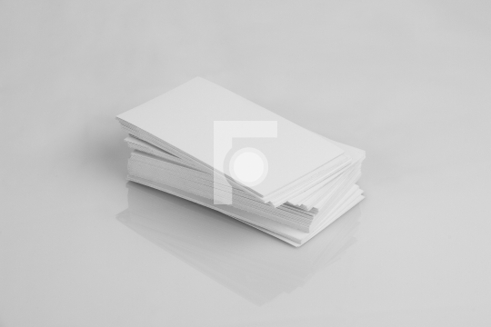 Blank White Business Card Mockup
