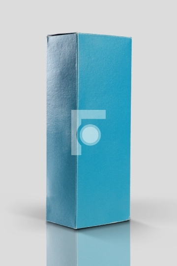 Blue Product Packaging Box for Mockups