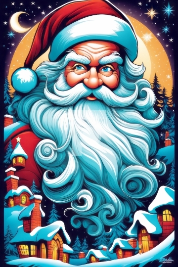 Christmas / Santa Claus Digital Art - AI Generated