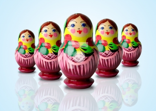 colorful russian doll