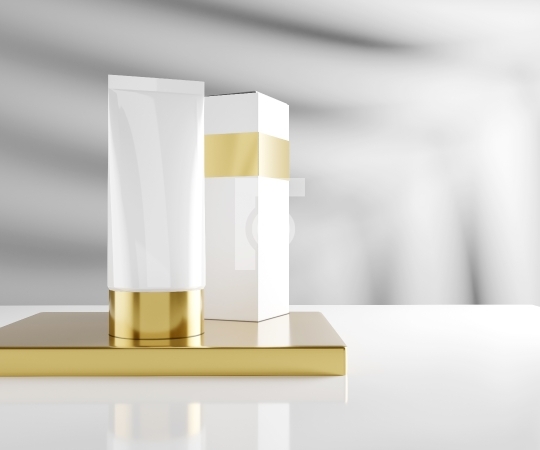 Cream Tube Mockup with a Box - Premium Skin Care Cosmetic Produc