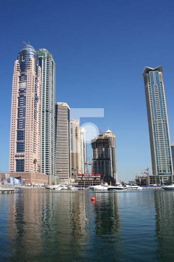 Dubai Marina skyscraper, united arab emirates