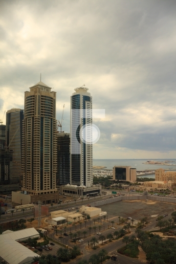 dubai marina skyscrapers, united arab emirates