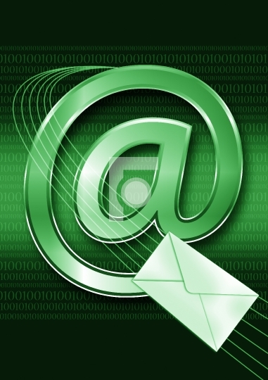 email concept green