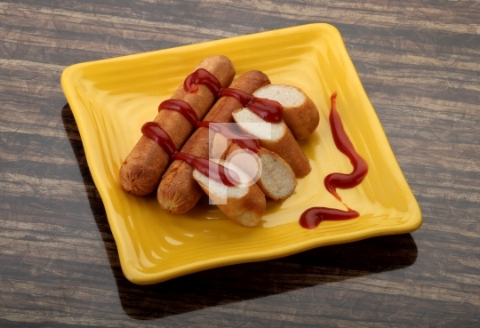 Food Chicken Sausage / Franks High Resolution Free Photo
