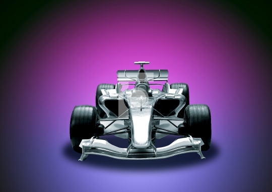 Formula 1 Car in colorful background stock photo