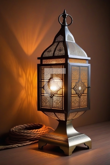 Free Photo Arabic Ramadan / Eid Islamic Lamp - AI Generated Imag