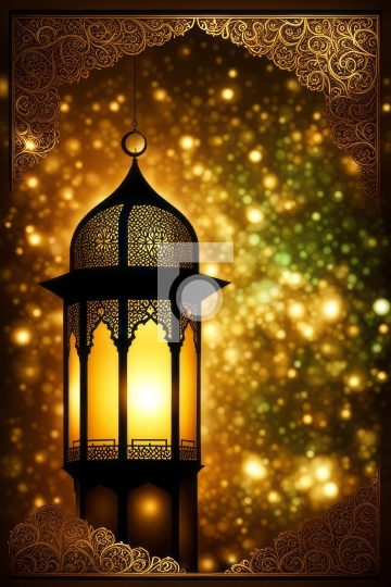Free Ramadan Lamp Photo - AI Generated Image