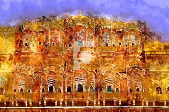 Hawa Mahal - Wind Palace in Jaipur, Rajasthan, India