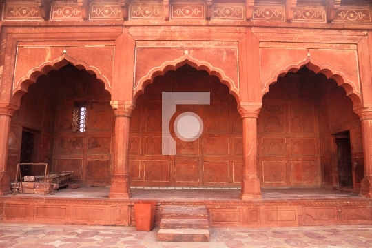 Indian Architecture Arches near Taj Mahal, Agra, India