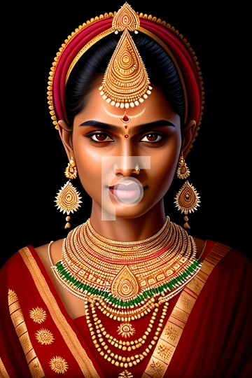 Indian Girl Free Photo - Beautiful Girl with Jewelry - AI Genera