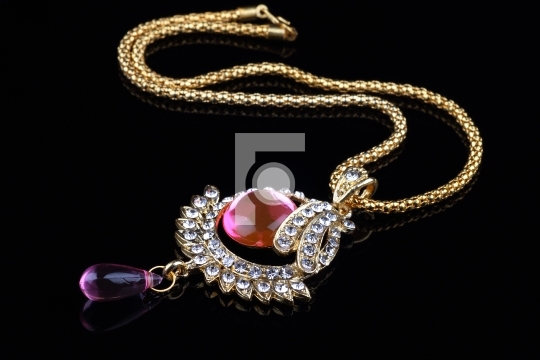Indian Jewellery Necklace Closeup