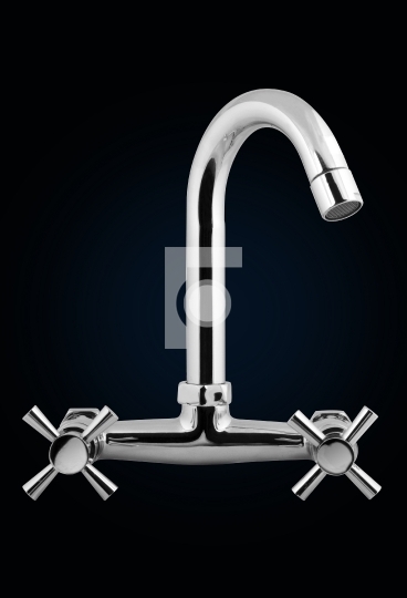 Kitchen Faucet isolated on black background