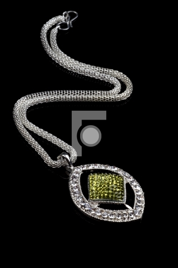 Modern Jewelry Pendant Necklace Royalty Free Stock Photo