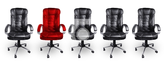Office Chairs in Black and Red, Stand out Concept