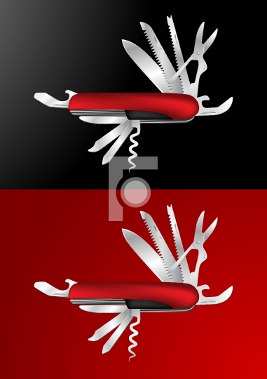 Swiss Army Knife  Illustration