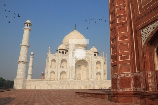 Taj Mahal with Mausoleum, Agra, Uttar Pradesh, India