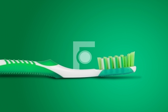 Tooth brush in blue background