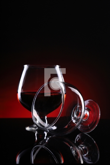 Two Wine Glasses Creative Food Photography