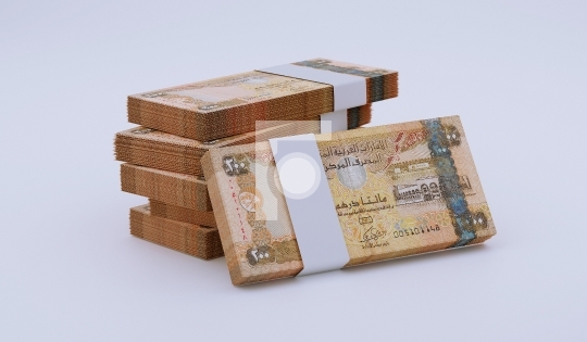 United Arab Emirates Currency Dirhams AED 200 Note - 3D Illustra