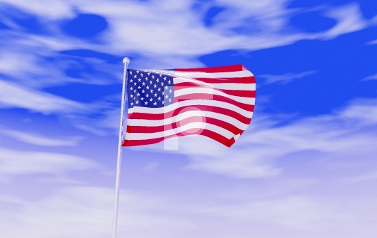 USA United States of America Flag during Daylight and beautiful 