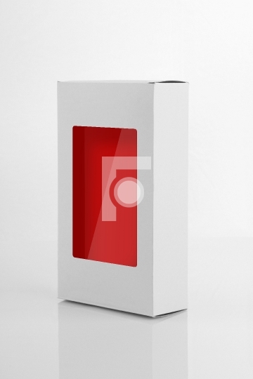 White Board Product Packaging Box with a window