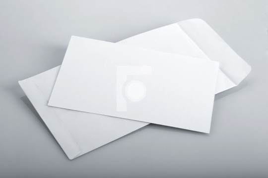 White Envelope and Invitation Card Mockup