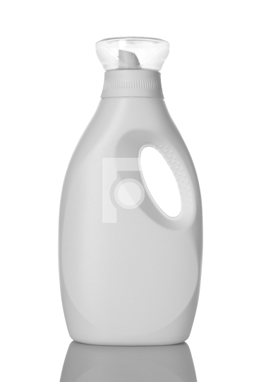 White Laundry Detergent Liquid Bottle for Mockup