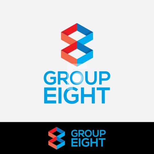 Abstract Group Eight 8 Logo - Readymade Company Logo Design