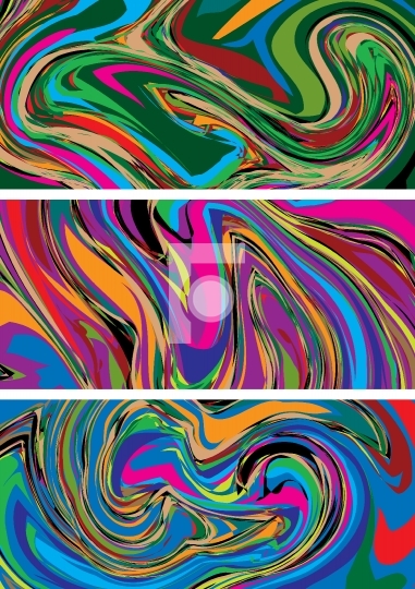 Abstract Vibrant Vector Backgrounds