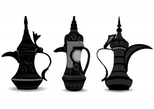 Arabic Coffee Pot - Dallah - Vector Illustration