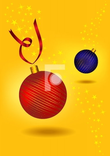 Beautiful christmas ornament balls