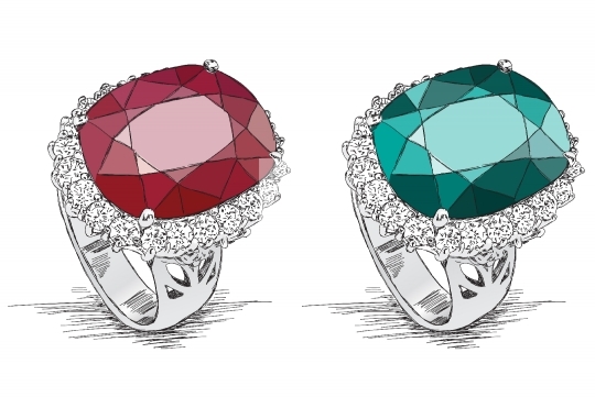 Diamond Ring Jewelry Illustration Doodle - Vector