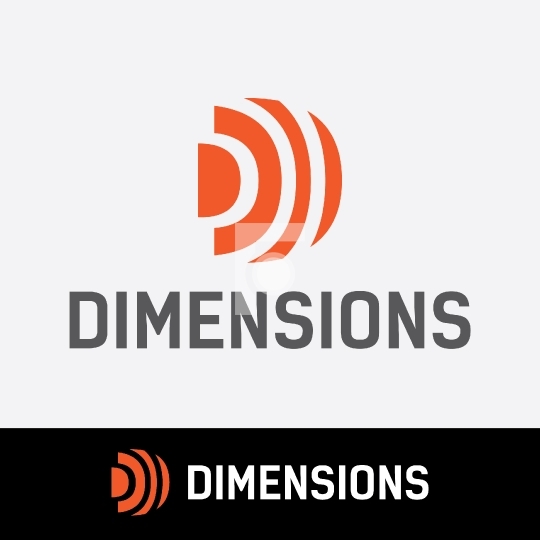 Dimensions D Letter Logo Readymade for Startups Royalty Free