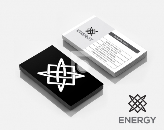 Energy Logo Design & Business Card Template for Startups