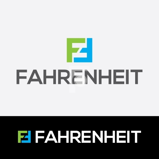 F letter Logo - Fahrenheit Readymade Company Logo Design Template (AI, PDF & EPS included)