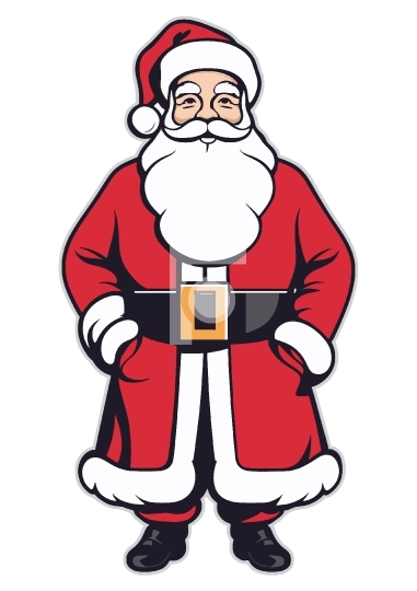 Free Christmas Santa Claus Holiday Cartoon - Vector illustration