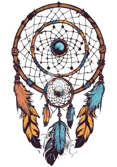 Free Dream Catcher Tribal American Indian Symbol Vector Illustra