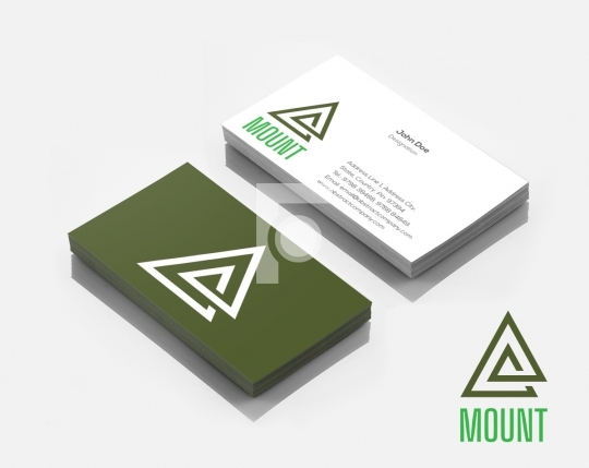 Free Mount Logo Design & Business Card Template for Startups