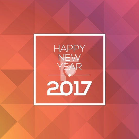 Happy New Year 2017 Free Vector Design