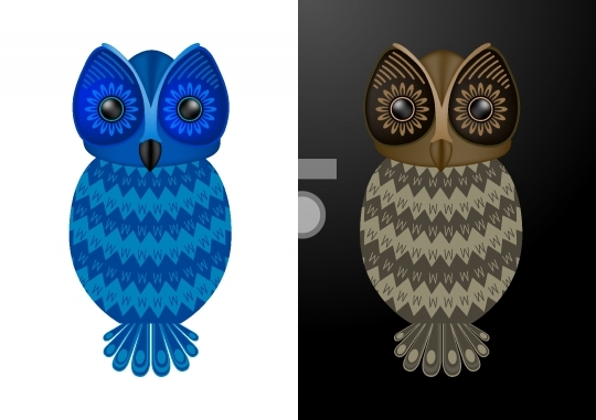 Owl - Vector Illustration