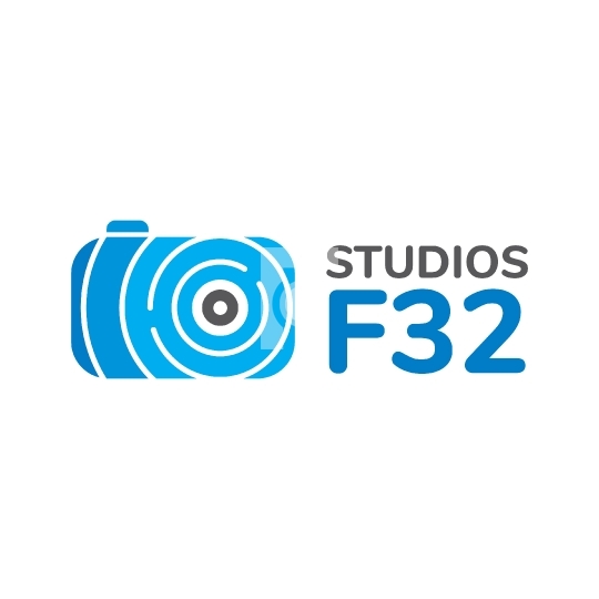 Photography Logo Design Free - Studio F32 Readymade Logo Vector