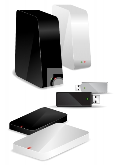Portable / Desk Hard Disks and USB drive