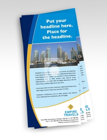Print Ready Template DL Size - Travel Agency Flyer